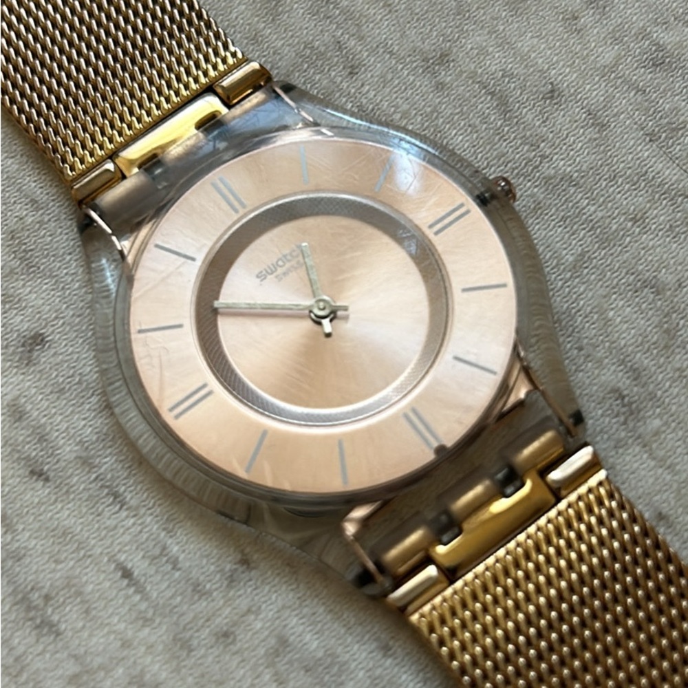 Swatch Gold Mesh Band